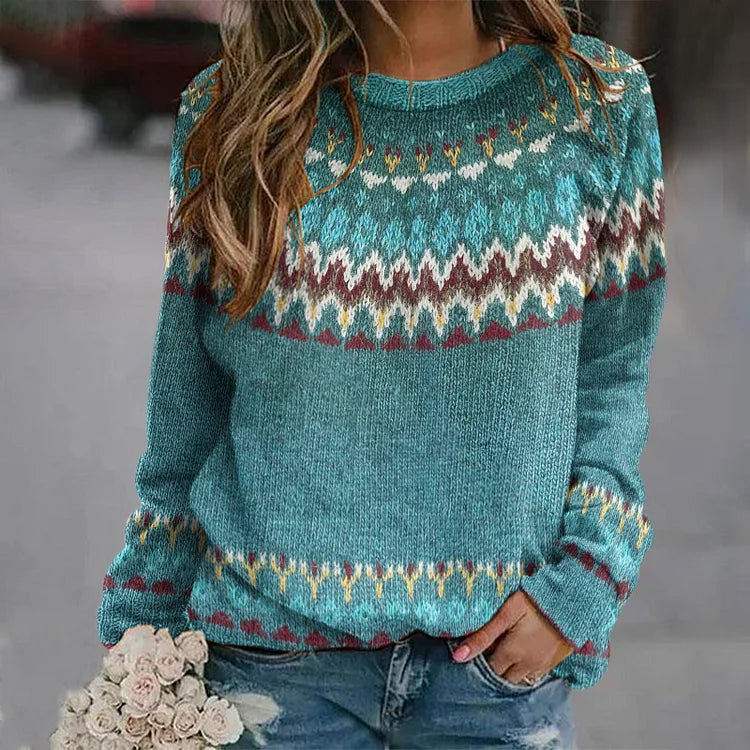Laura |Timeless Wave Design Sweater