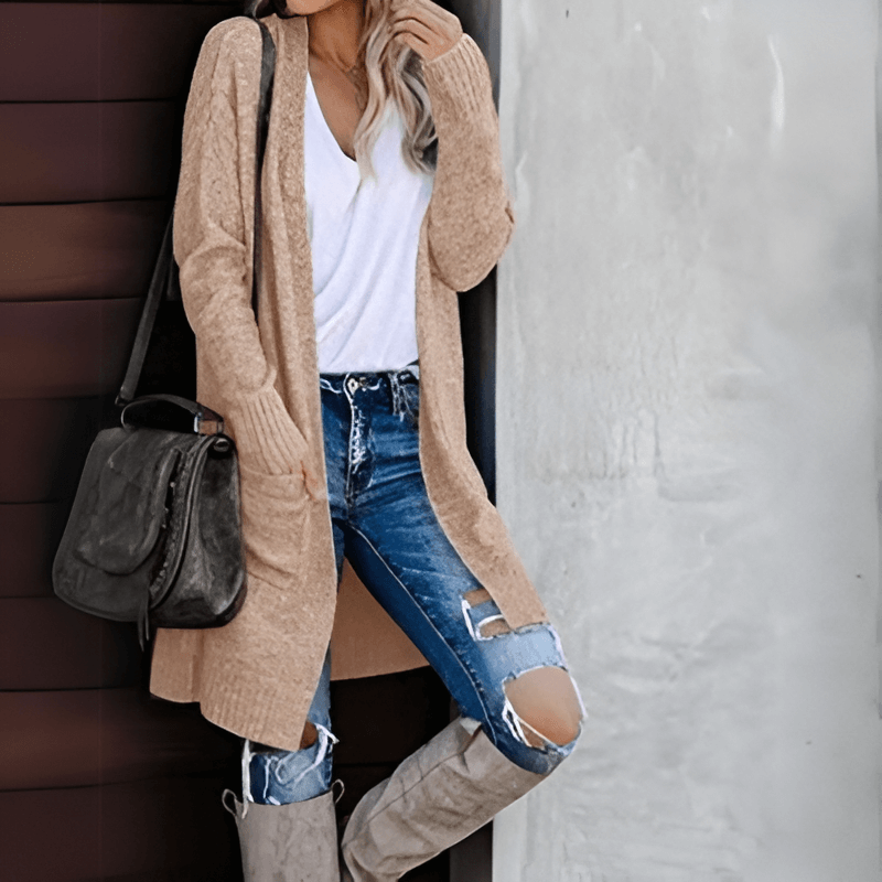 Kira | Cosy Long Knitted Cardigan