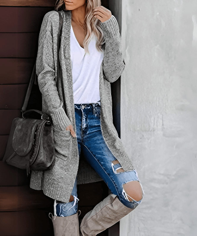 Kira | Cosy Long Knitted Cardigan