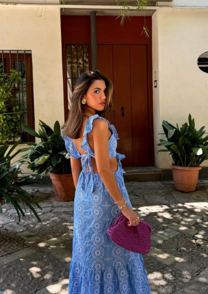 Lucretia | Graceful Eyelet Dress