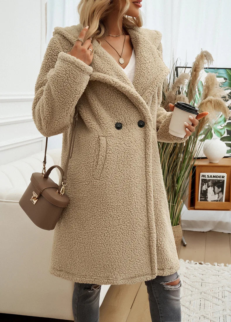 Noa | Wool Coat With Hood