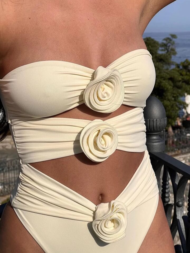 Aralyn | Strapless Cut-Out Swimsuit